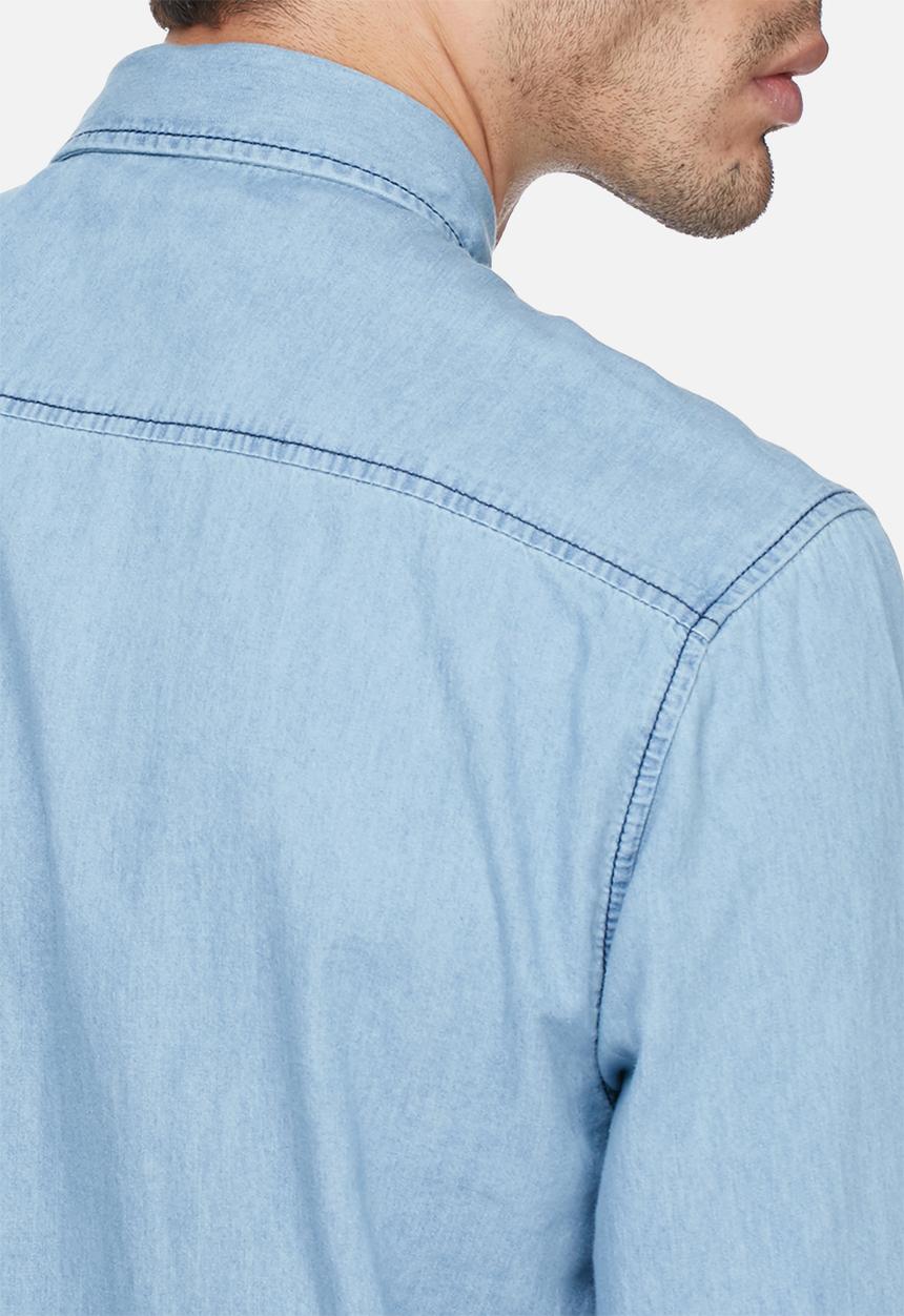 basicthread - Denim regular fit shirt 
