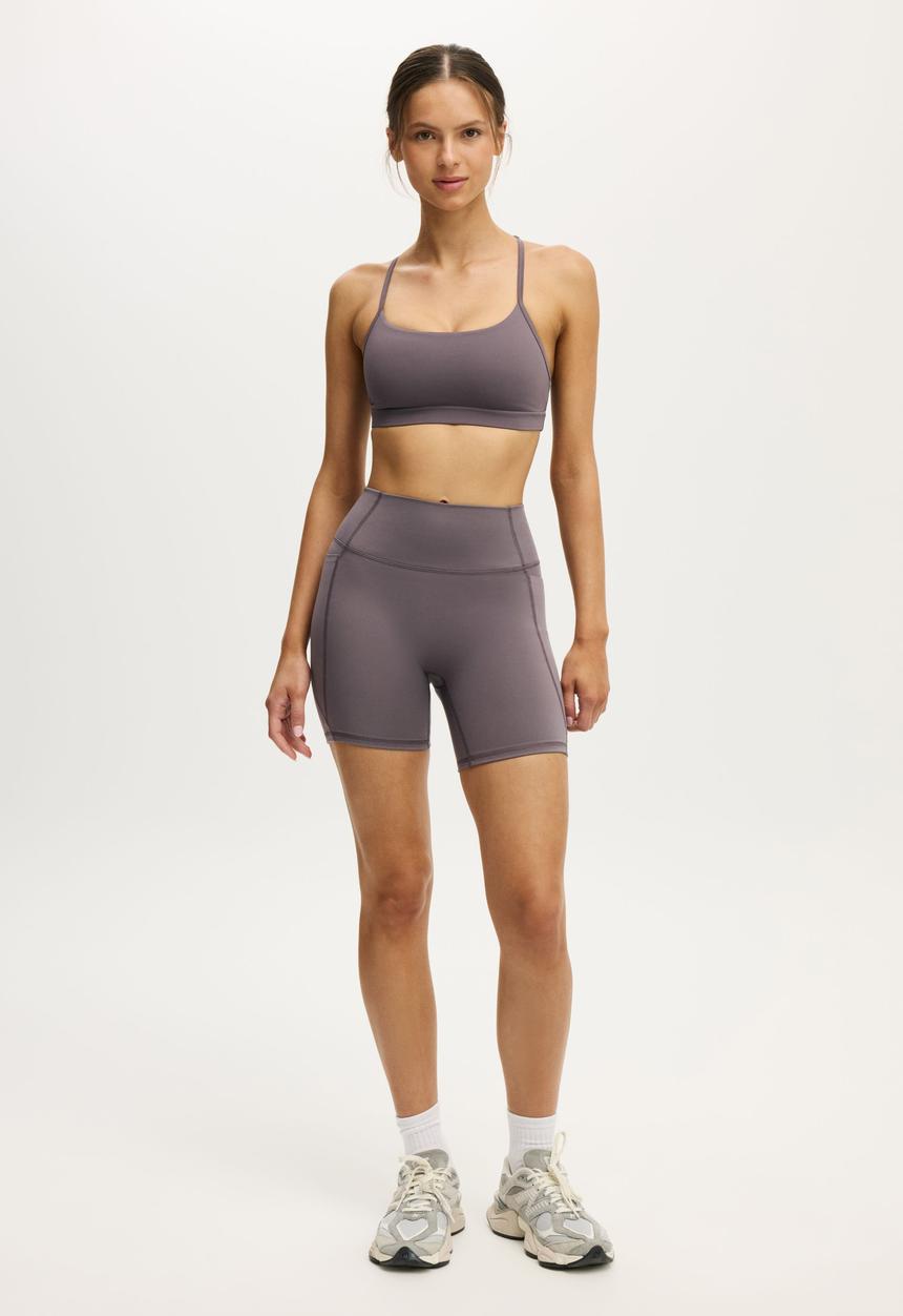 Cotton On - 365 Keyhole Crop - Violet Grey
