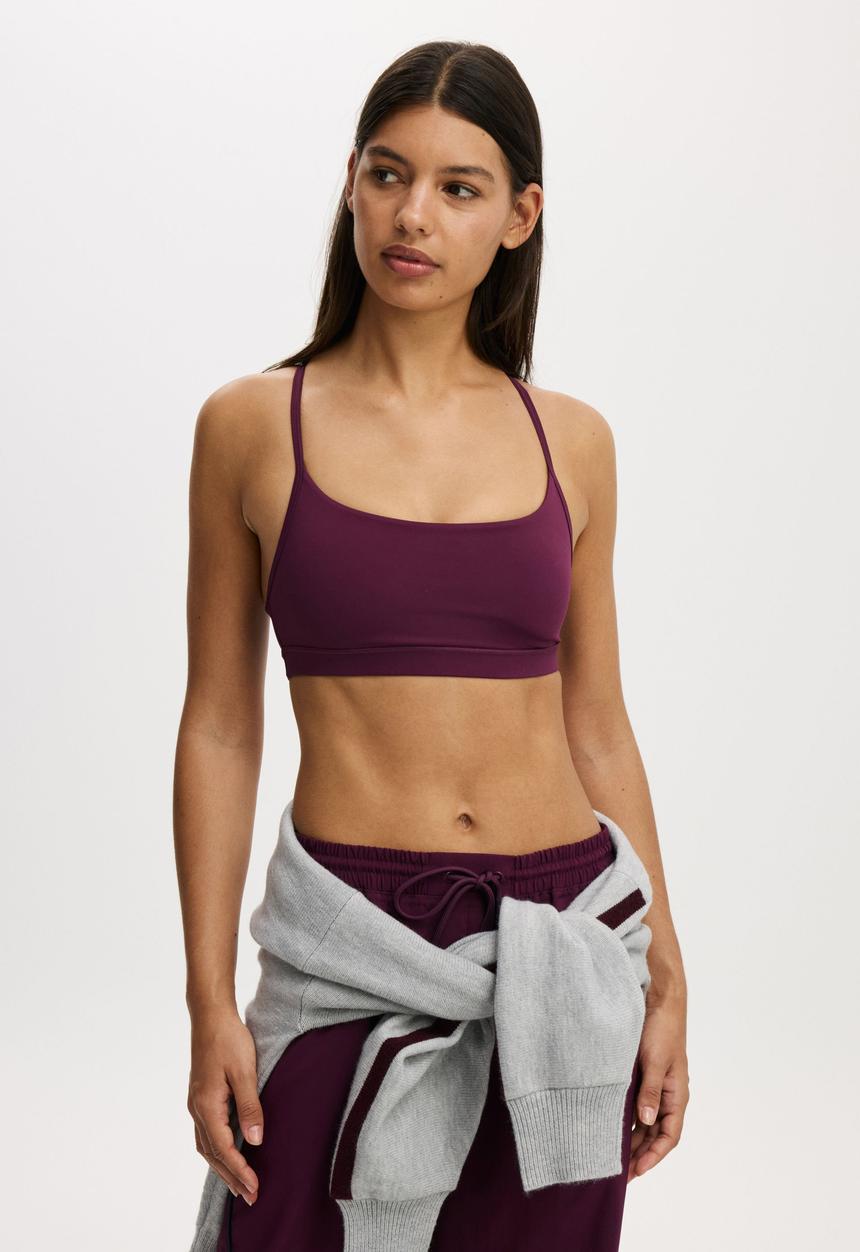 Cotton On - 365 Keyhole Crop - Pickled Beet