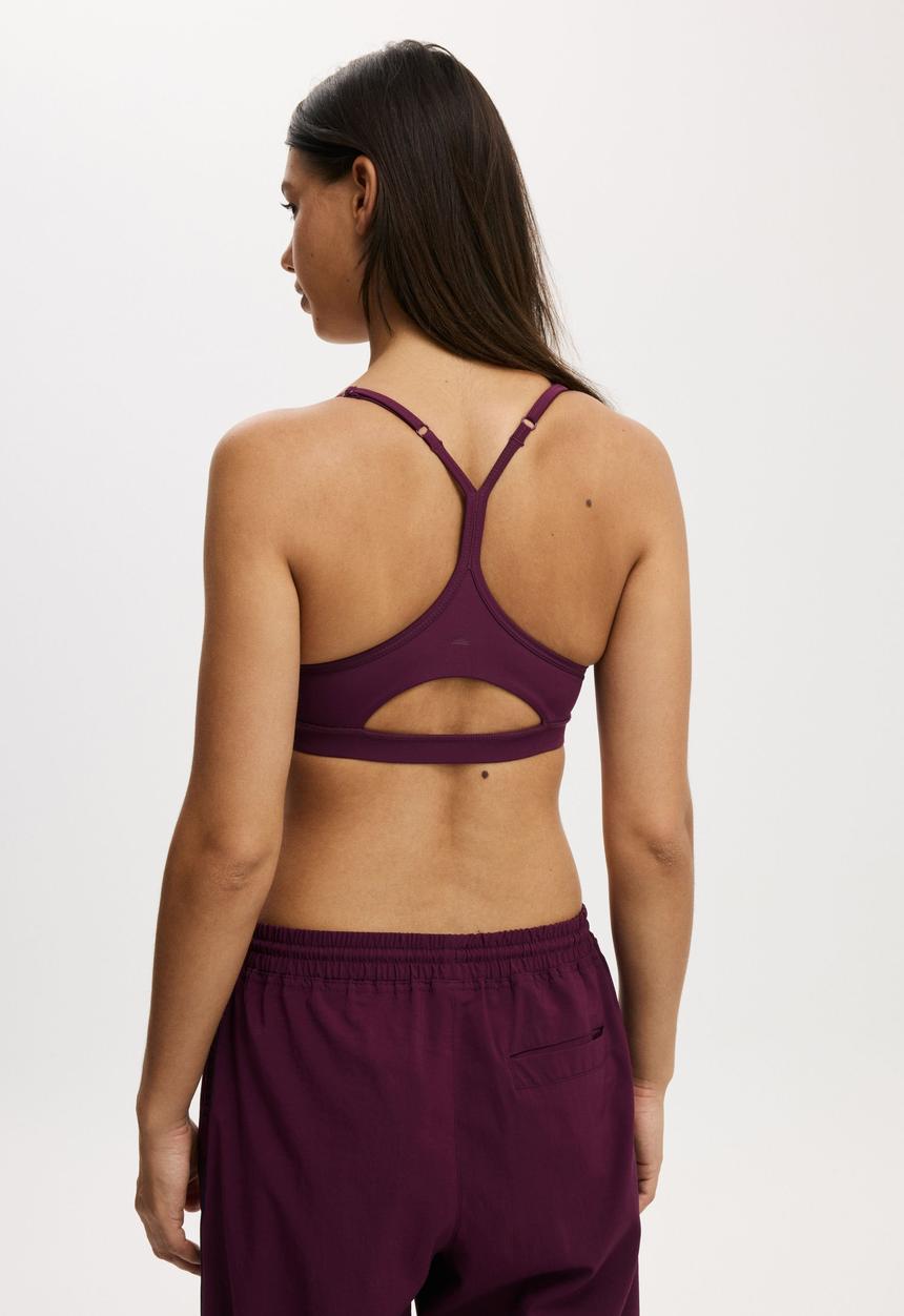 Cotton On - 365 Keyhole Crop - Pickled Beet