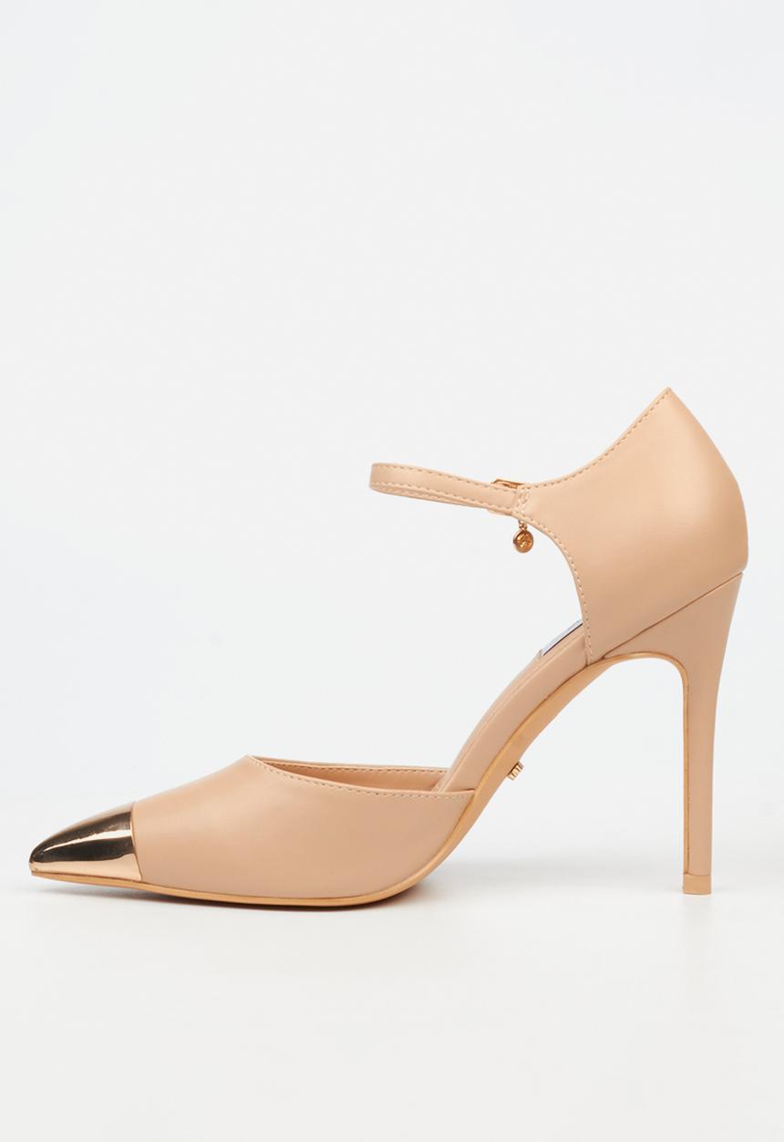 Miss Black - Lola 63 gold toe heel - neutral