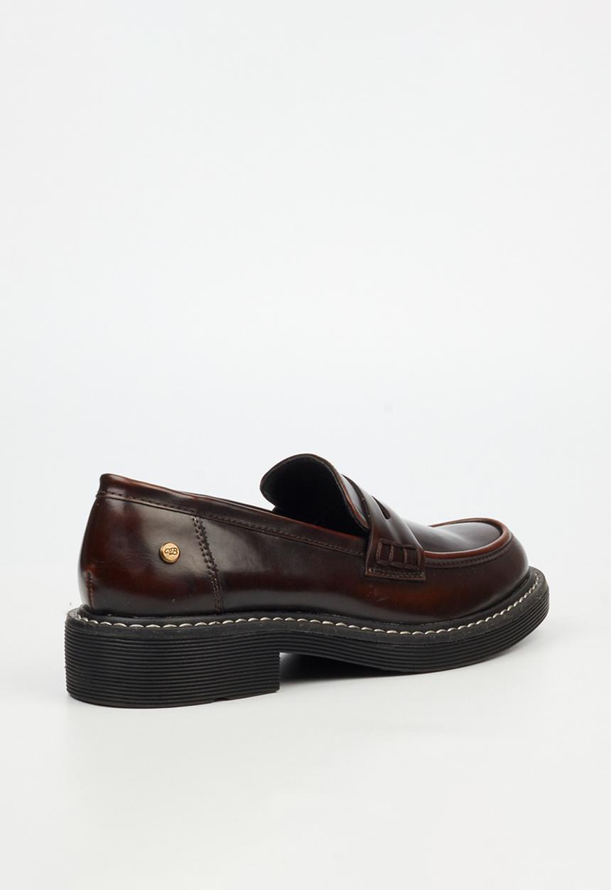 Miss Black - Princeton 5 penny moc derby - chocolate