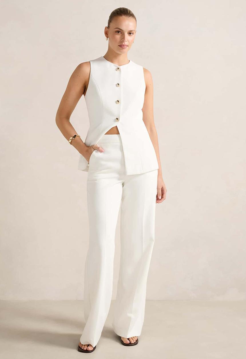 Forever New - Marissa wide leg pants in porcelain