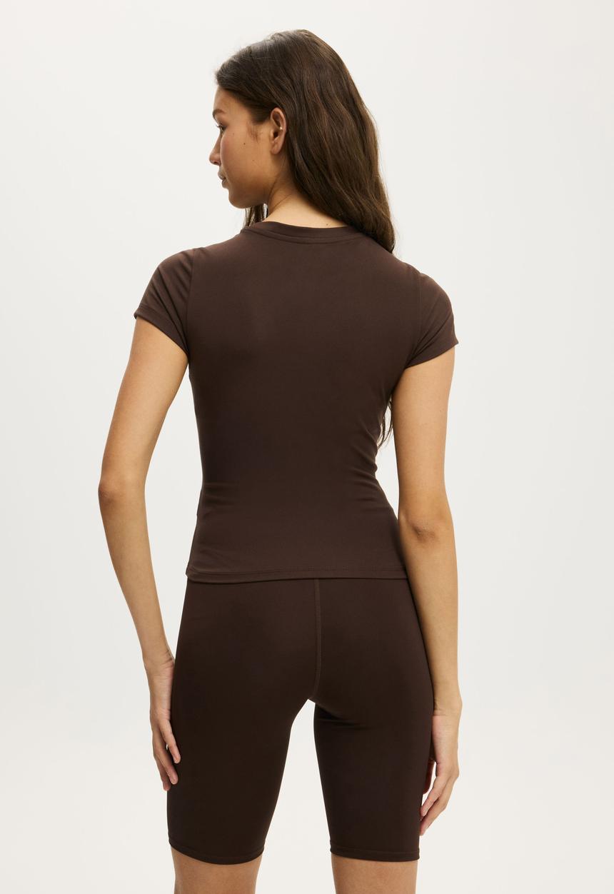 Cotton On - Ultra Soft Fitted T-shirt - French Roast