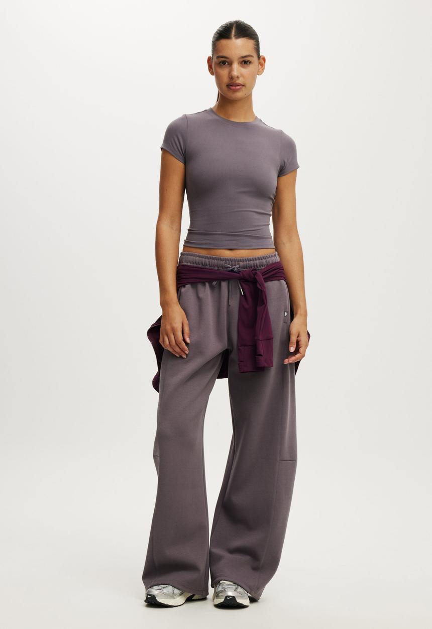 Cotton On - Ultra Soft Fitted T-shirt - Violet Grey