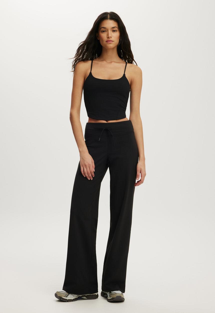Cotton On - Ultra Soft Contour Strappy Back Tank - Black