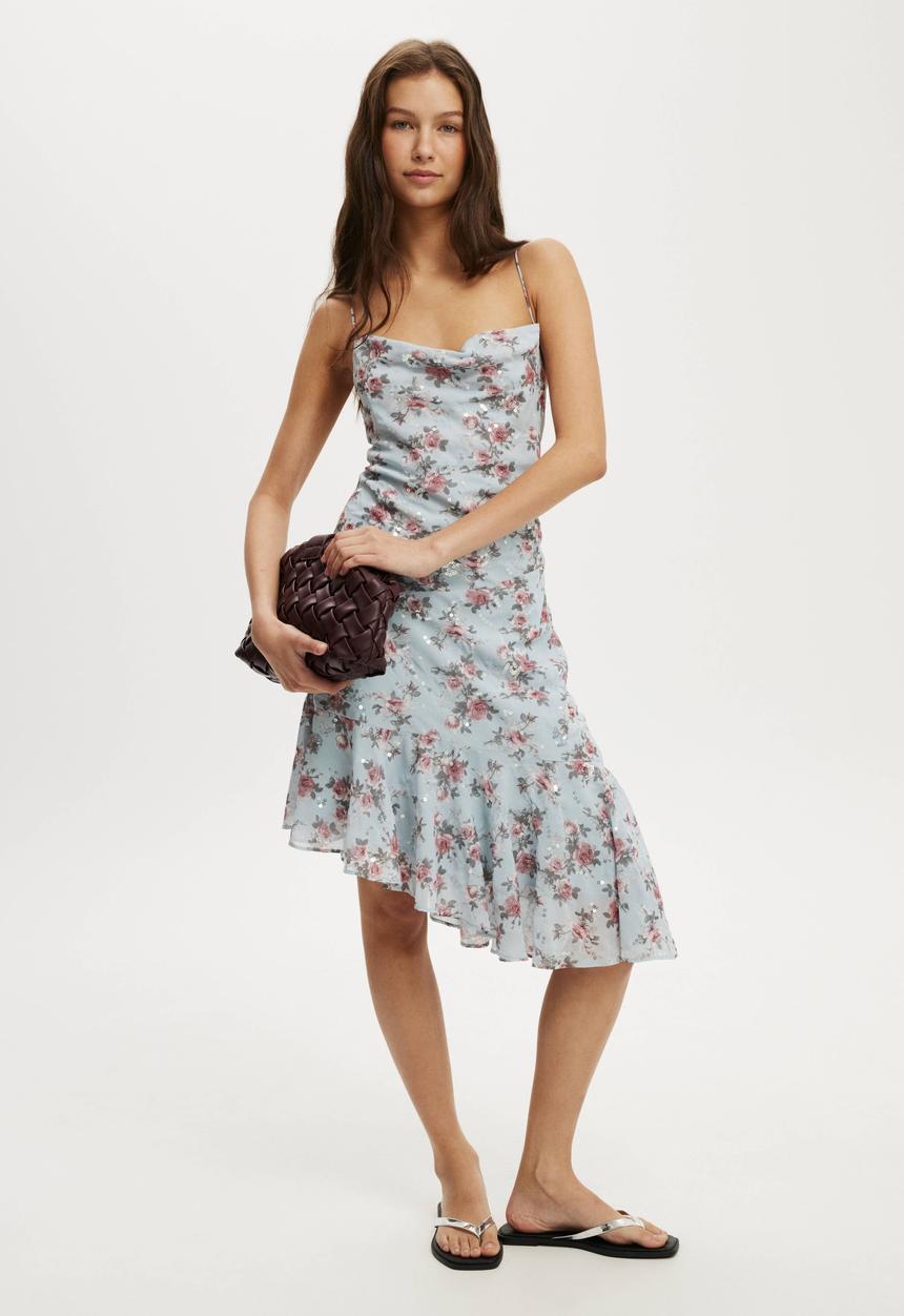 Cotton On - Bridget midi dress - roses floral