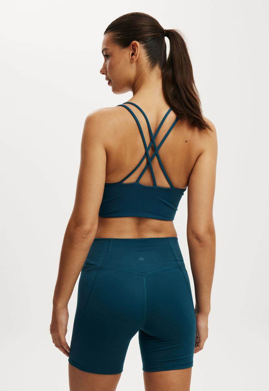 Cotton On - Ultra Soft Side Pocket Bike Short - Tidal Teal