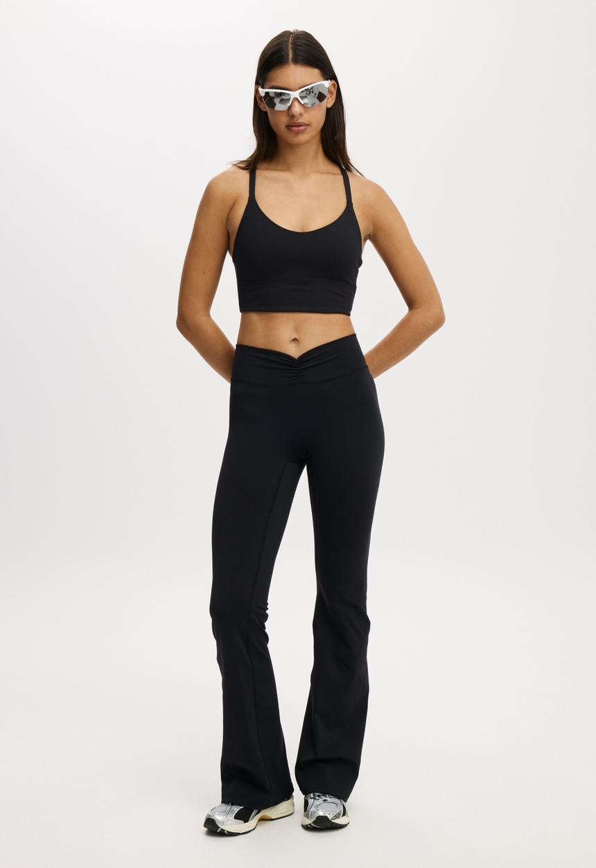 Cotton On - Active Bonded Strappy Tank - Black