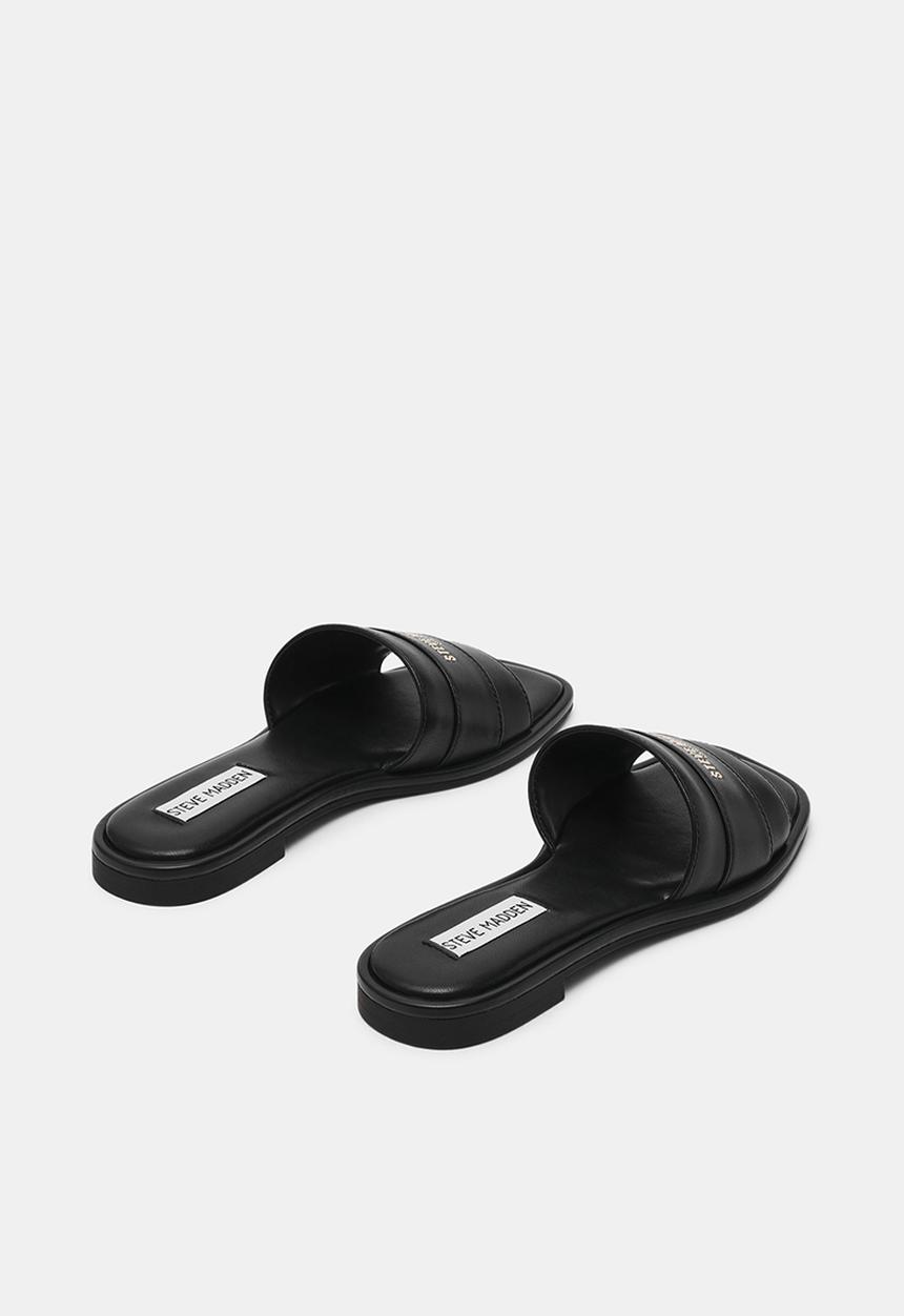 Steve Madden - Ashten slide - black leat