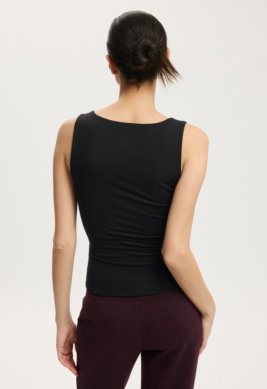 Cotton On - Hold Me Scoop Tank - Black