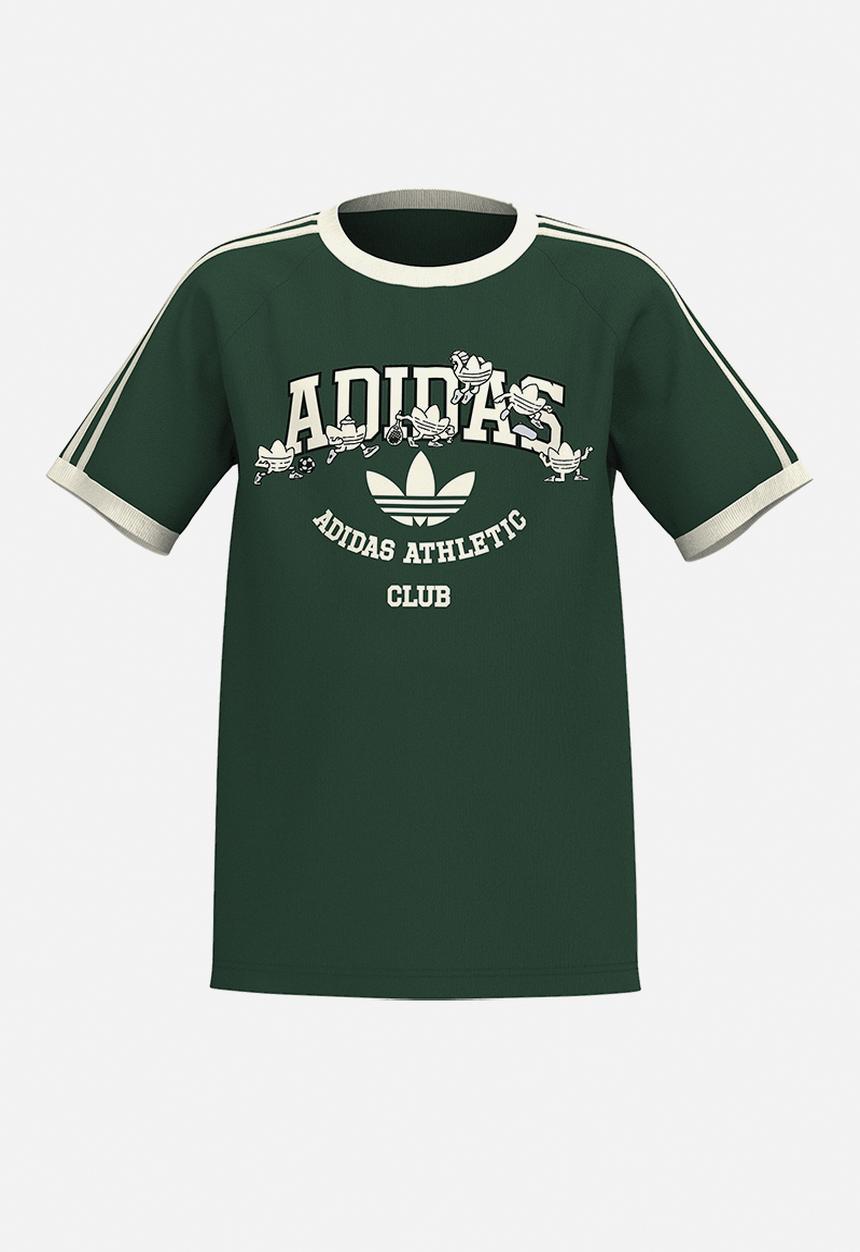 adidas Originals - Vct Tee Y - Dark Green/Ecru Tint