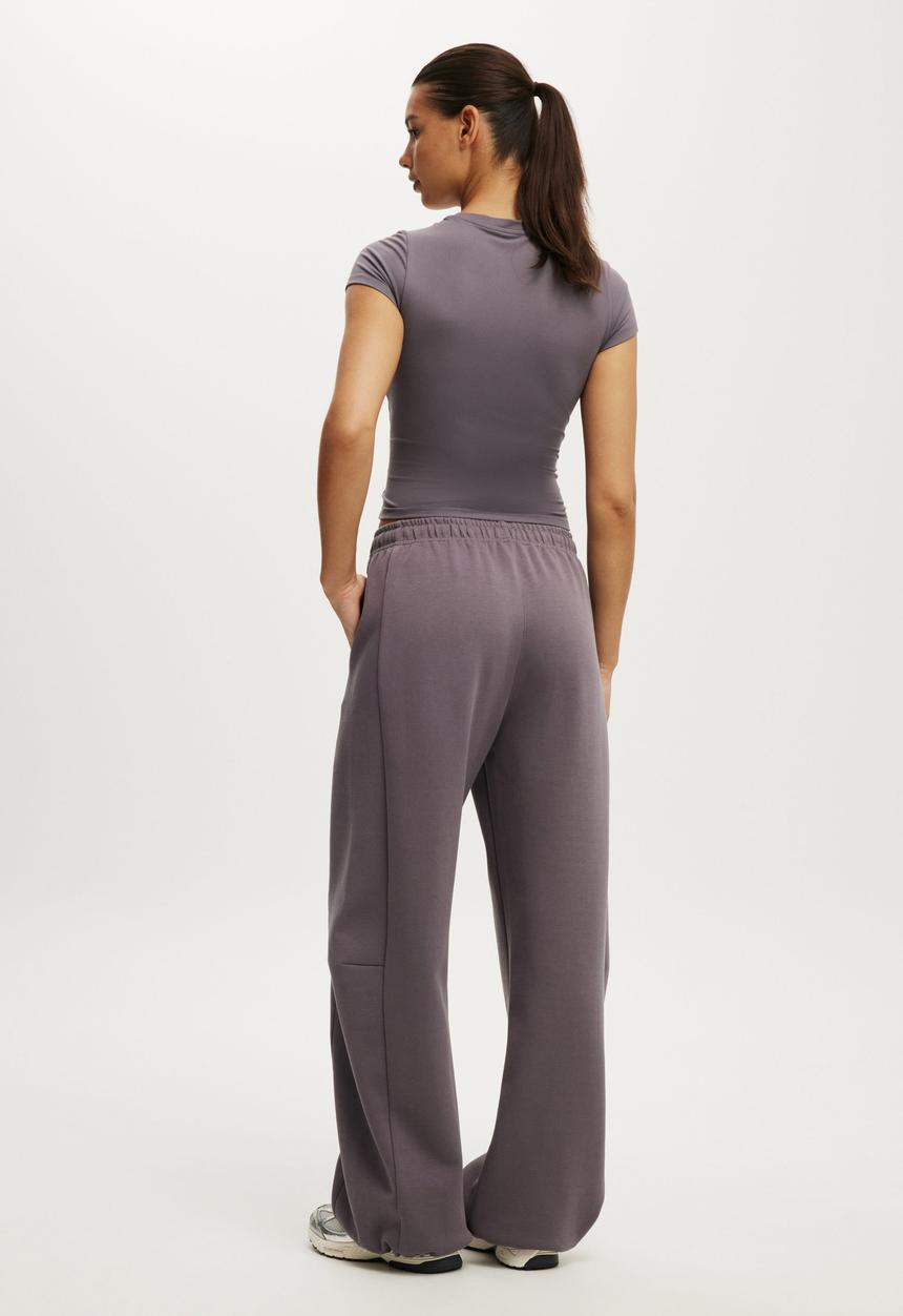Cotton On - Summer Fleece Barrel Sweatpant - Violet Grey
