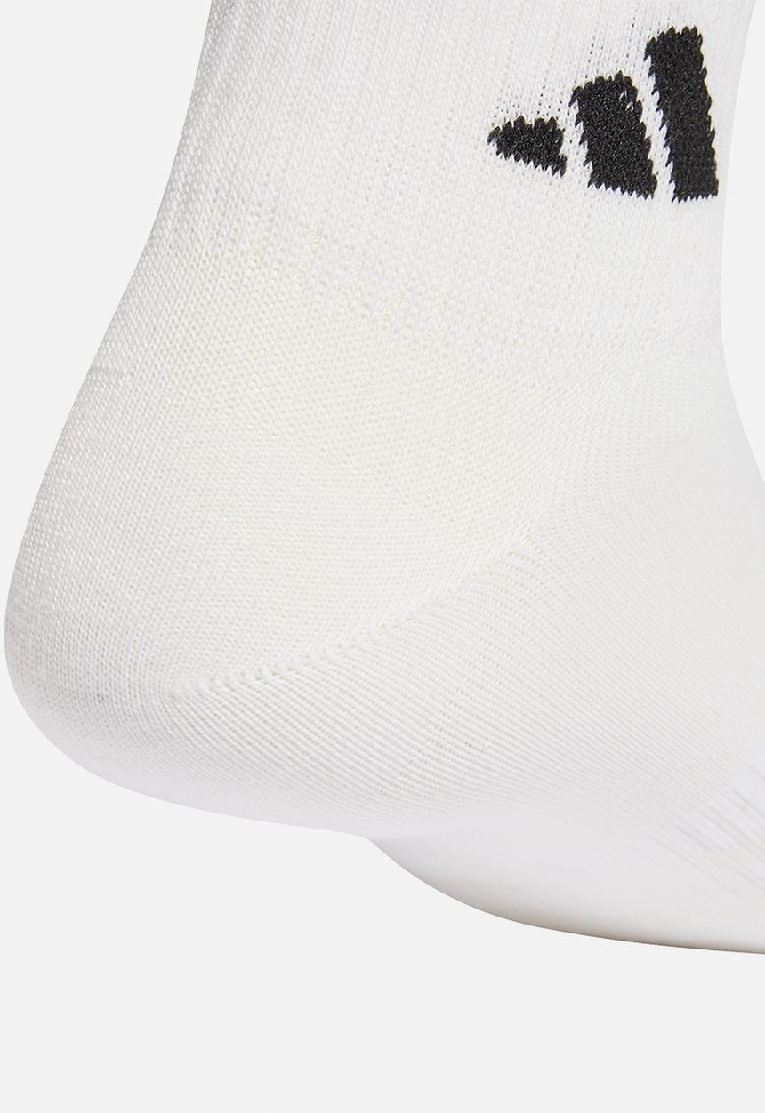 adidas Originals - Thin&Light Ankle Socks 3pk - White/white/black