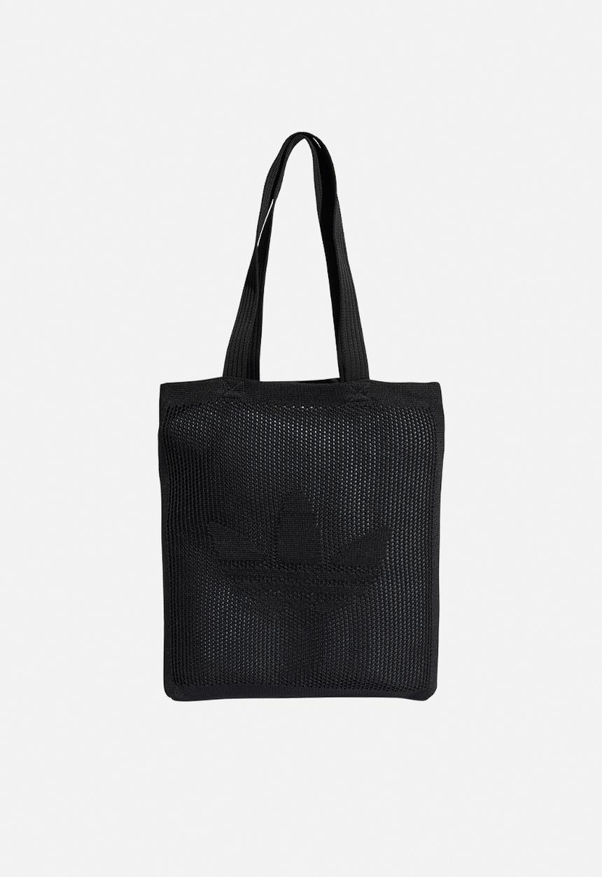 Crochet tote bag - black
