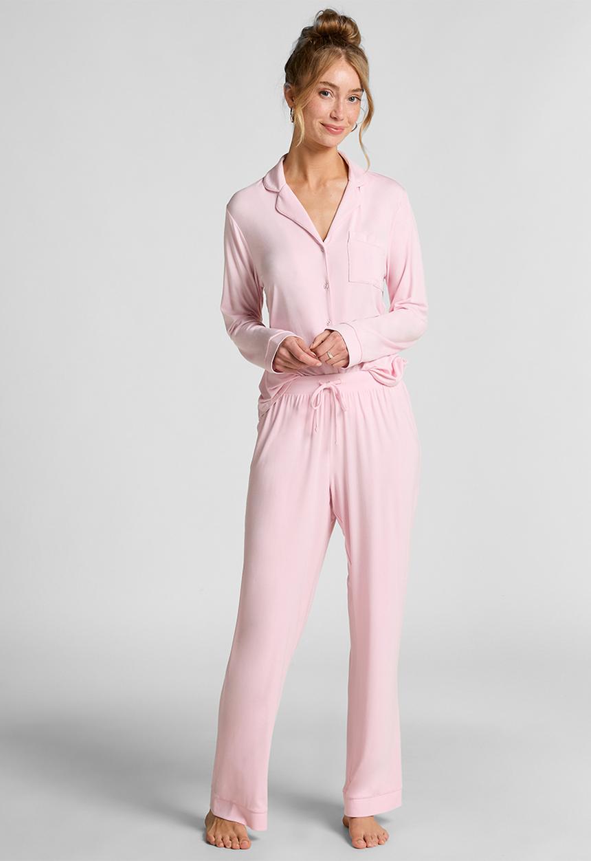 Hunkemoller - Pant jersey essential - pink