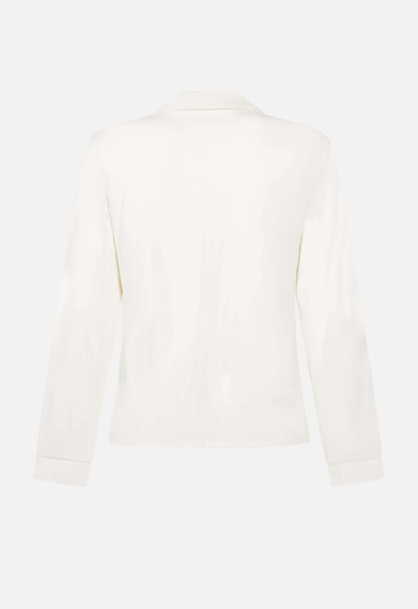 Hunkemoller - Jacket long sleeve jersey essential - whisper white
