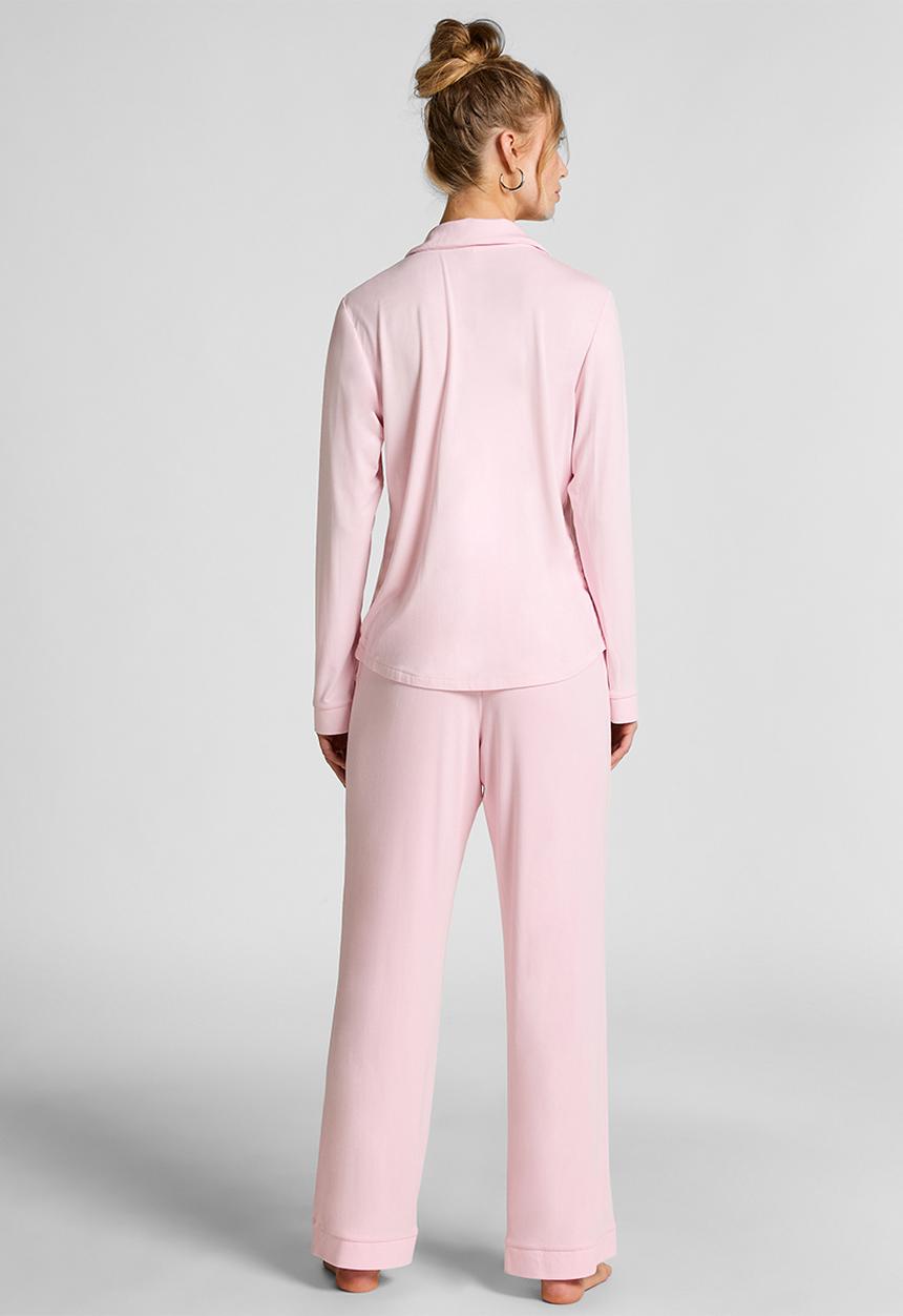 Hunkemoller - Jacket long sleeve jersey essential - pink