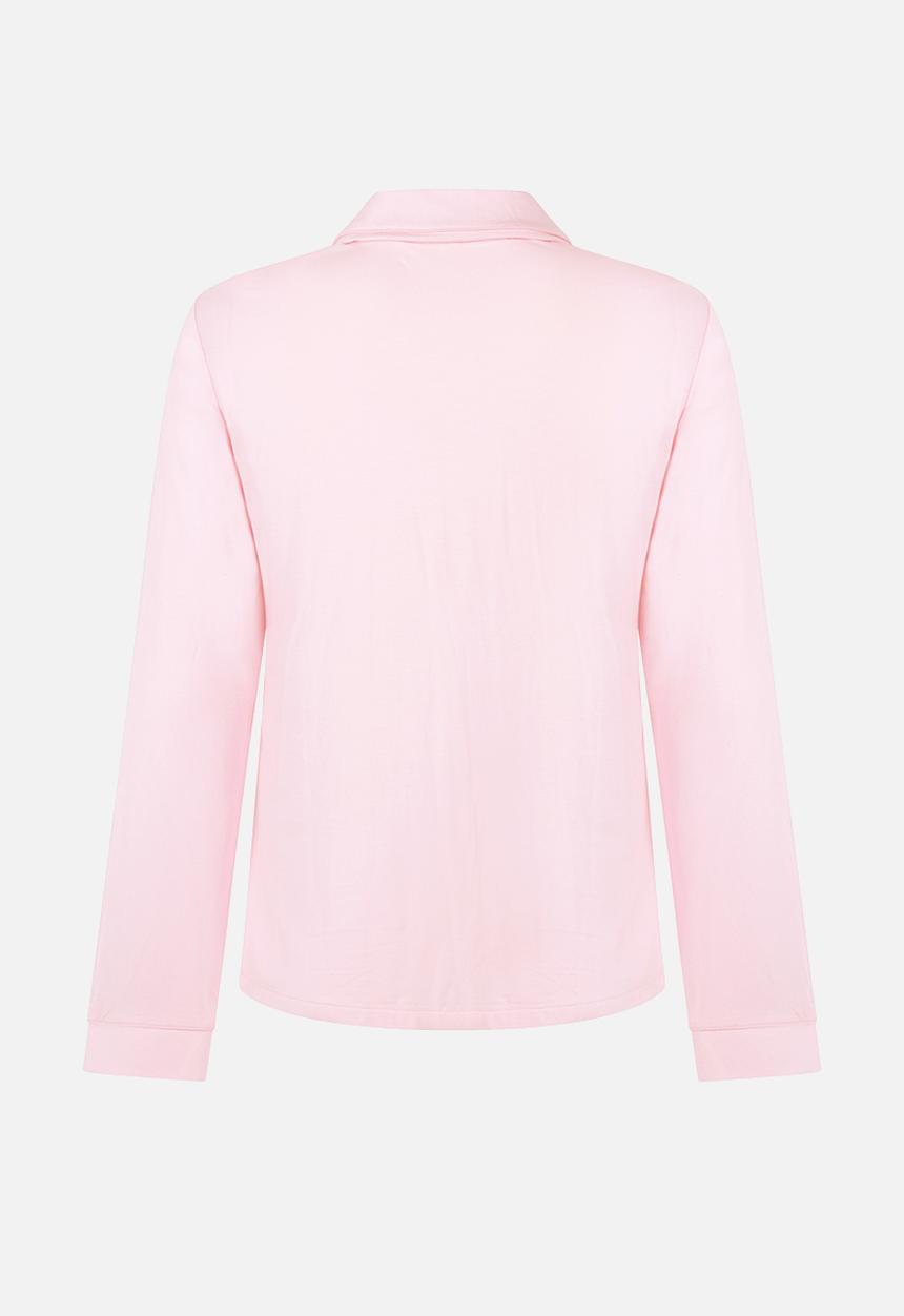 Hunkemoller - Jacket long sleeve jersey essential - pink
