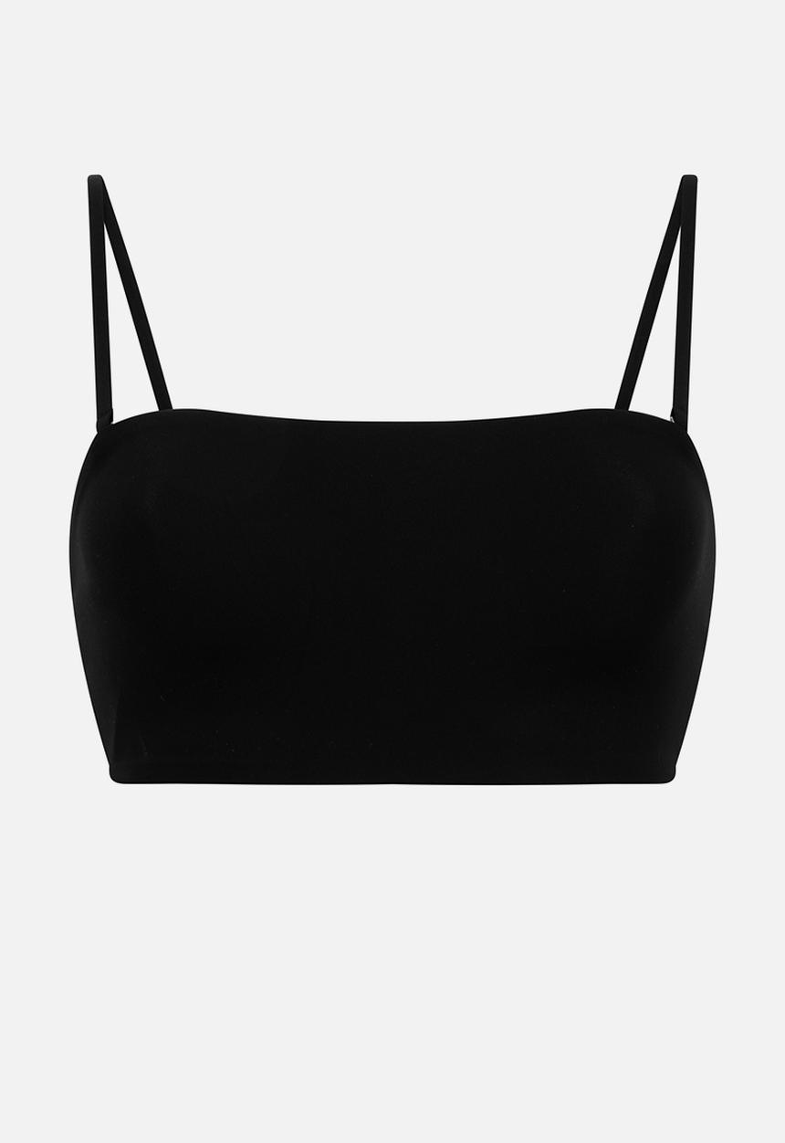 Hunkemoller - Smooth bandeau bralette - caviar