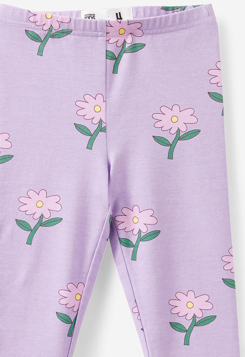 Cotton On - Huggie Tights - Lilac Mood/Flower