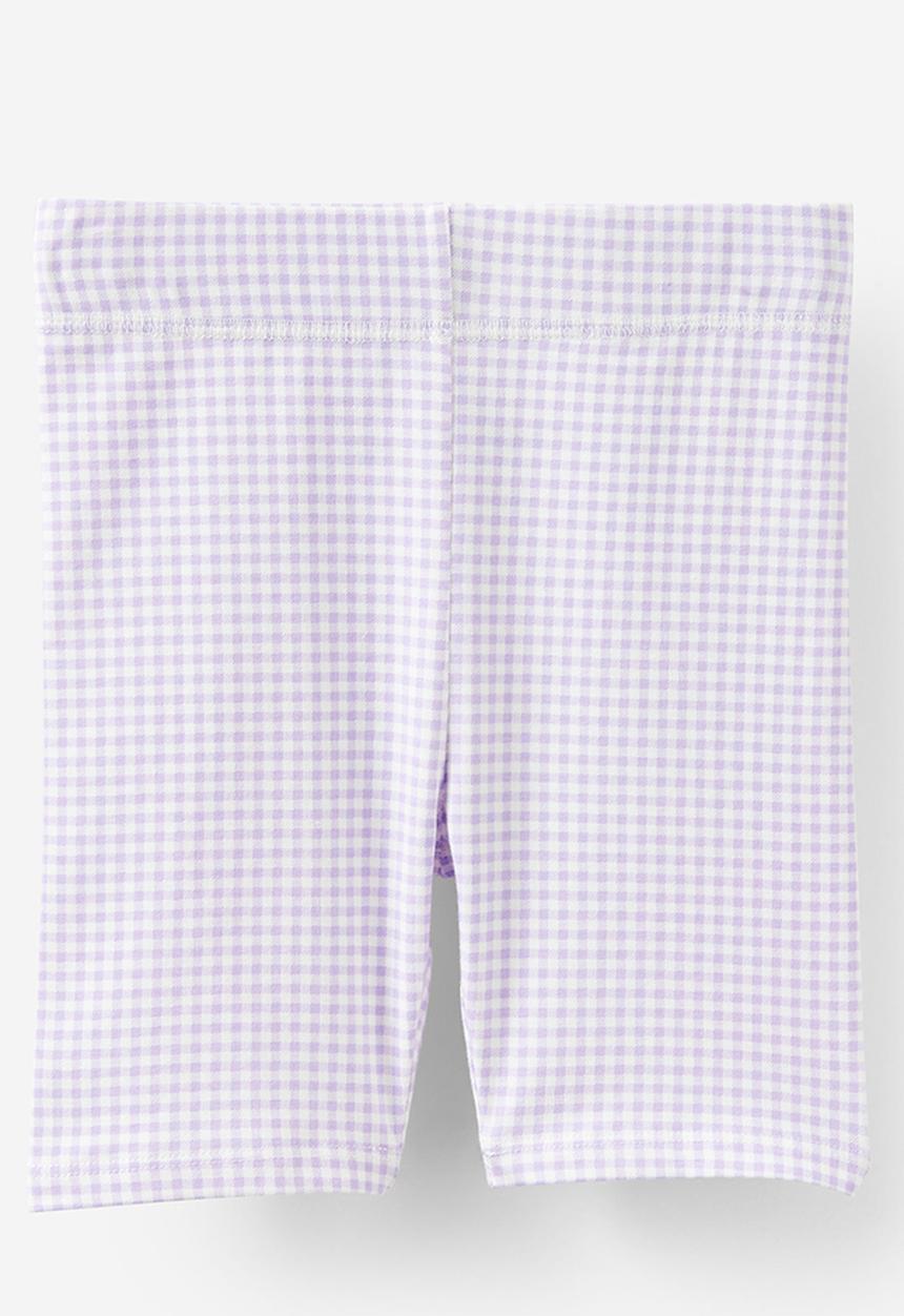Cotton On - Hailey Bike Short - Lilac Mood/Vanilla Gingham