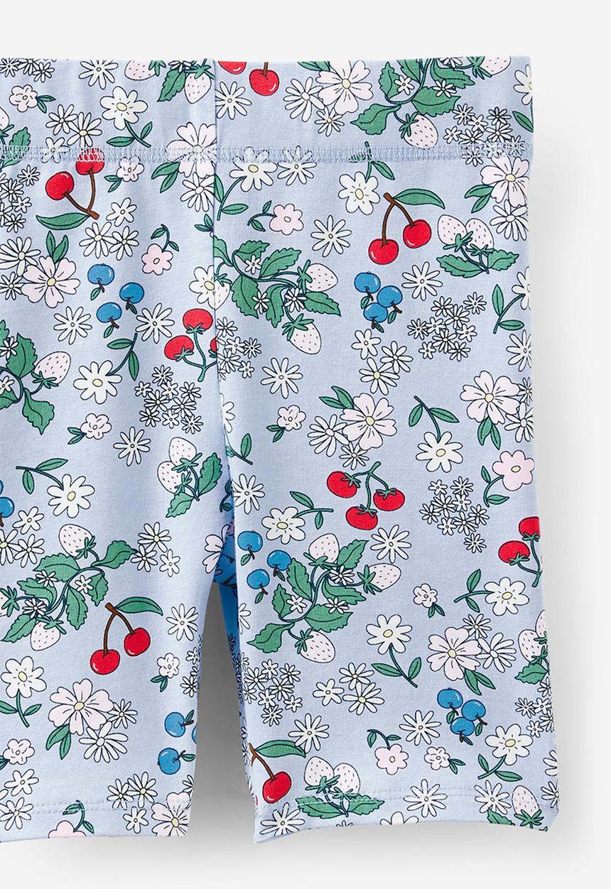 Cotton On - Hailey Bike Short - Dawn Blue/Floral