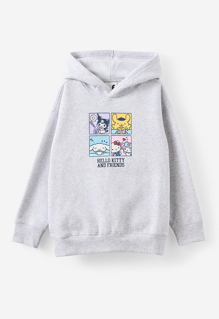 Cotton On - License Sammy Oversized Hoodie - Lcn San Hello Kitty Friends/Grey Marle