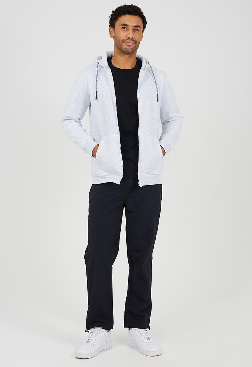Brave Soul - Full Zip Hoodie - Ecru Marl