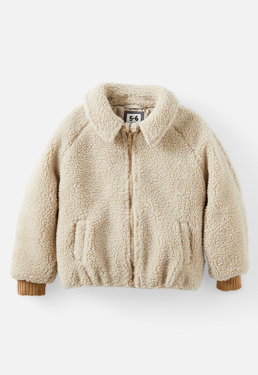 Cotton On - Teddy bomber jacket - rainy day