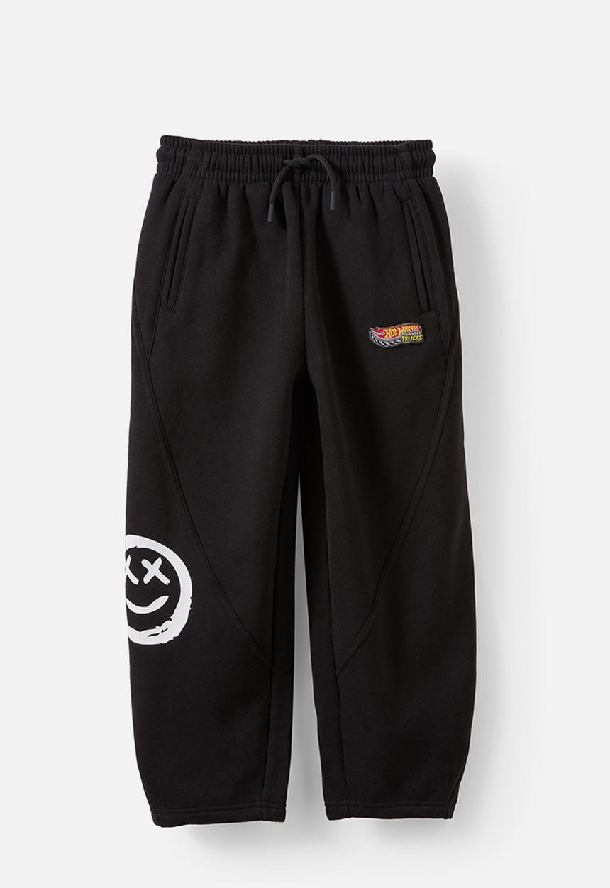 Cotton On - License Sammy Barrel Leg Trackpant - Lcn Mat Black/Demo Darby Face
