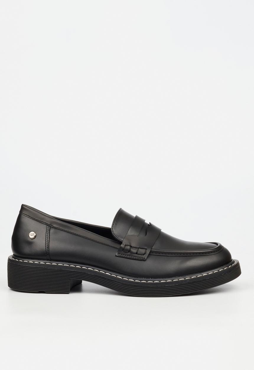 Miss Black - Princeton 5 penny moc derby - black