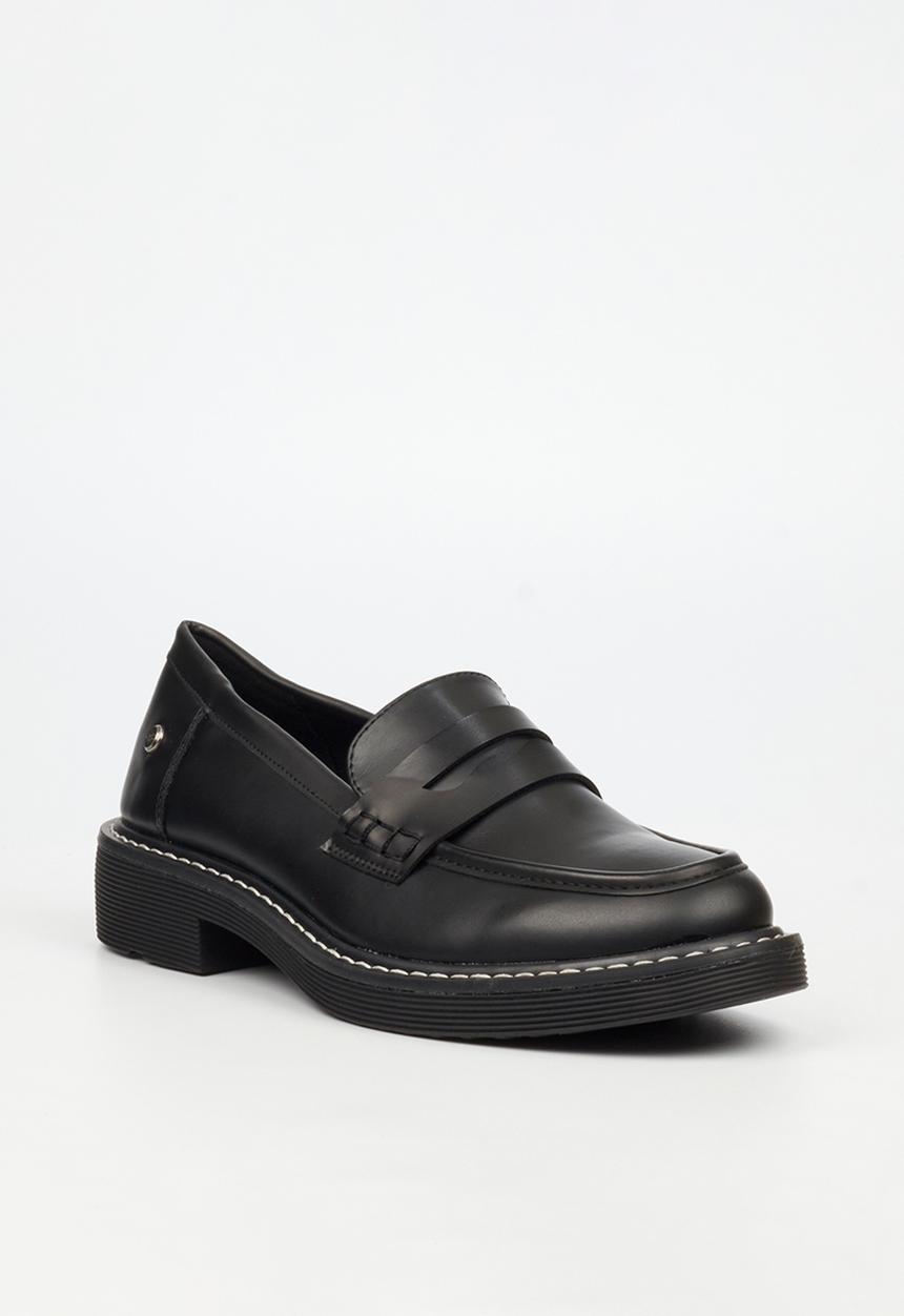 Miss Black - Princeton 5 penny moc derby - black