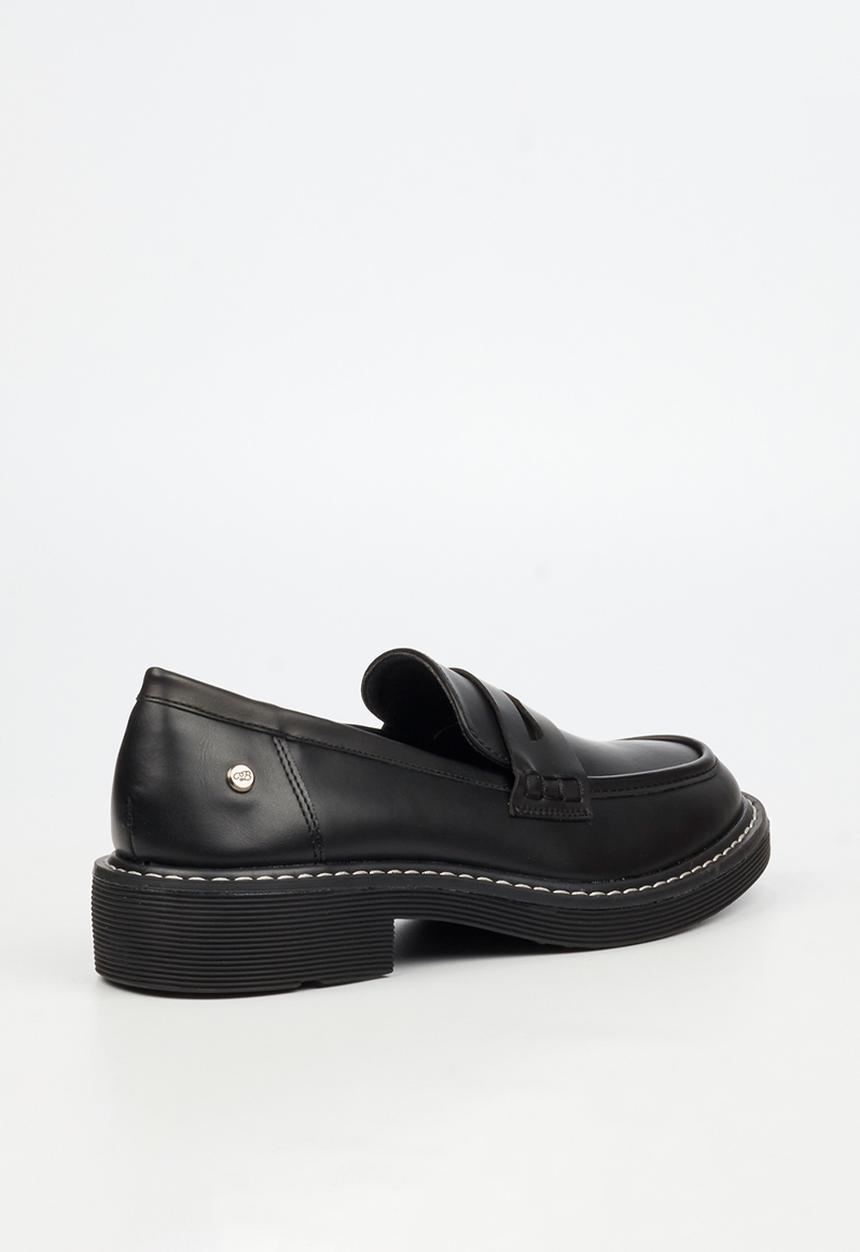 Miss Black - Princeton 5 penny moc derby - black