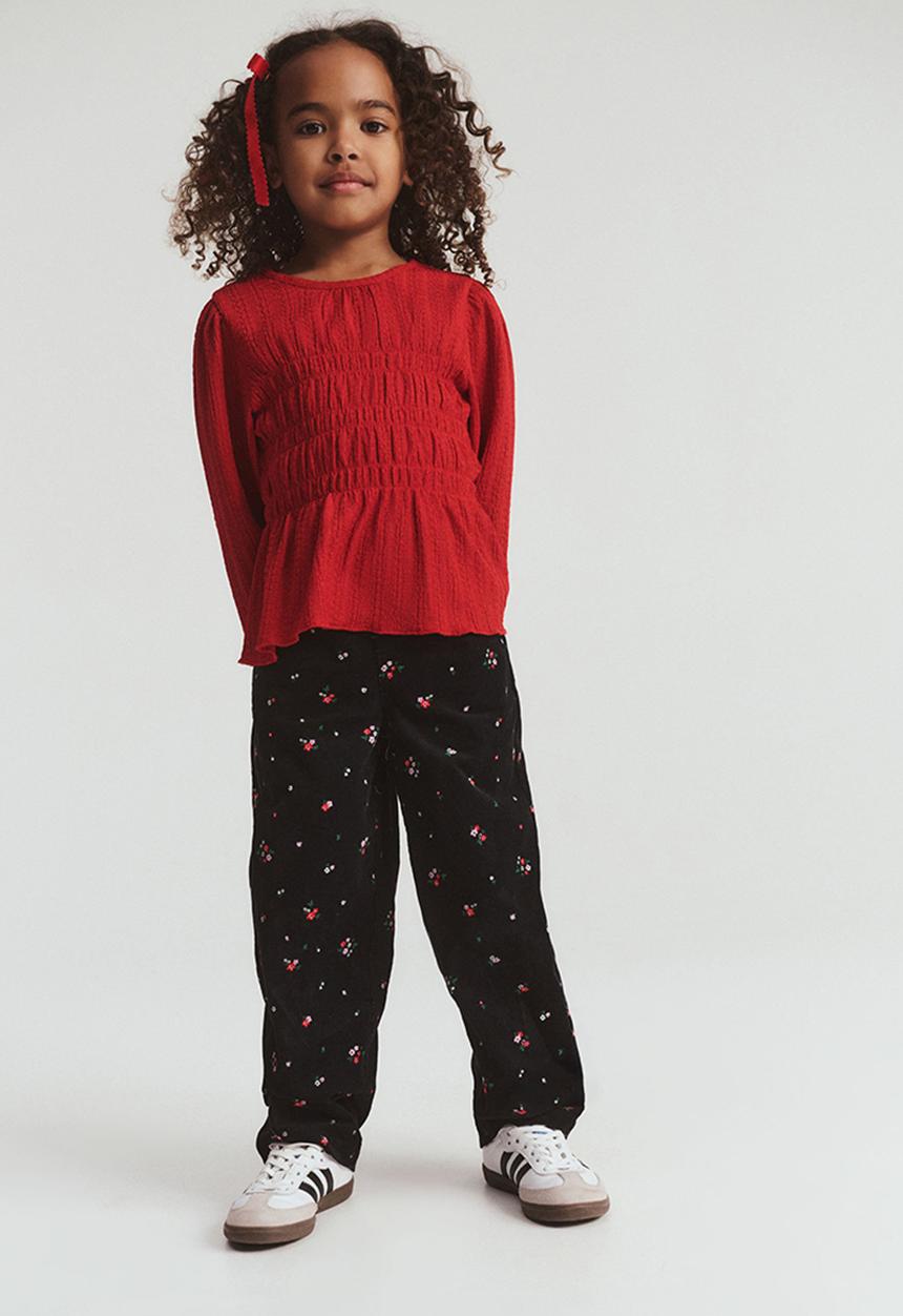Cotton On - Luna Long Sleeve Top - Varsity Red
