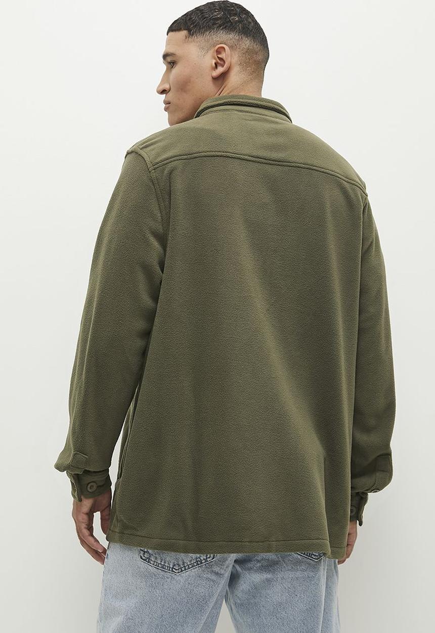 Brave Soul - Fleece Shirt - Khaki