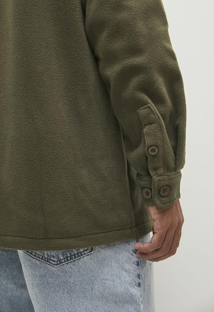 Brave Soul - Fleece Shirt - Khaki
