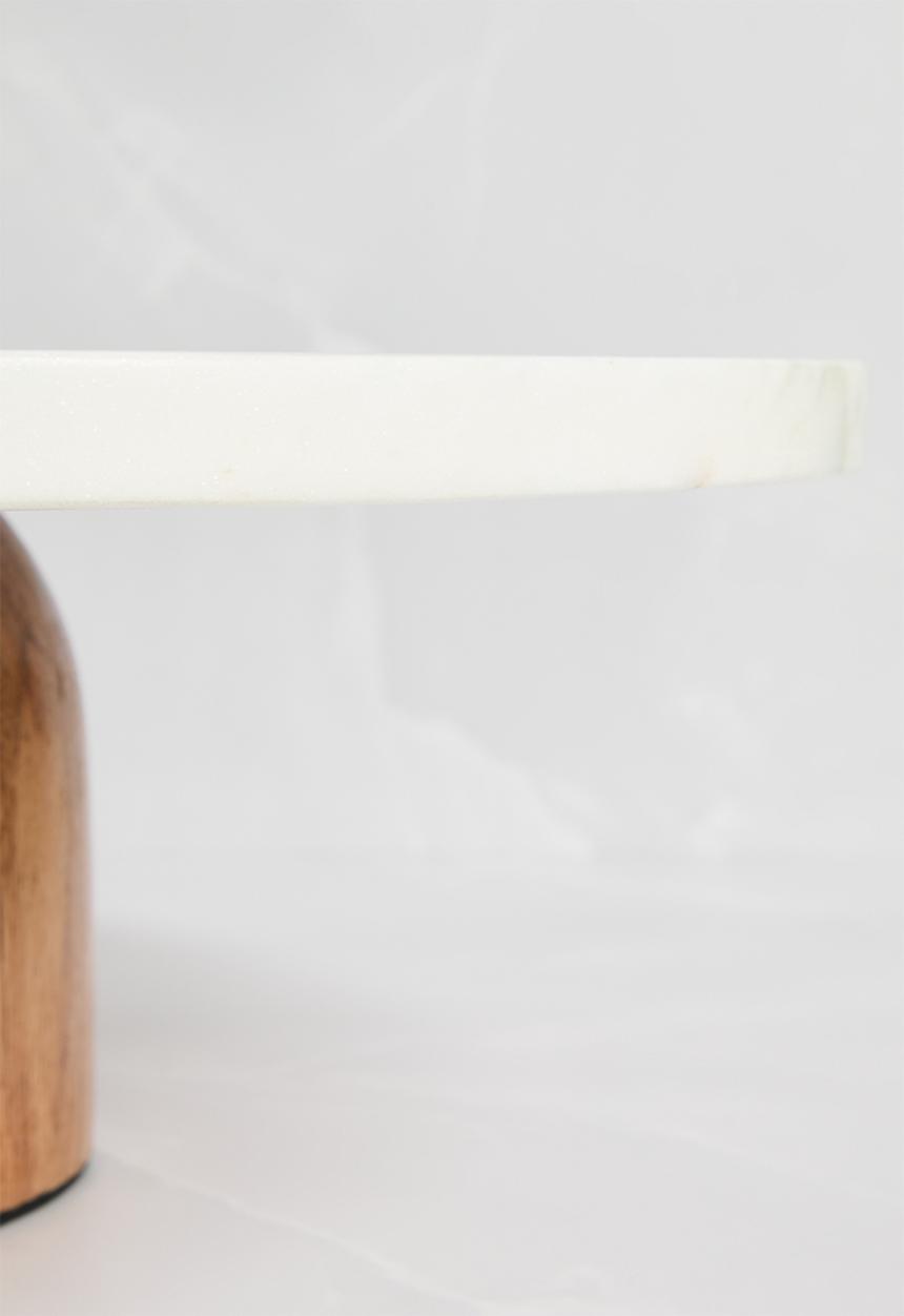 Sixth Floor - Vuro Marble & Wood Stand - White