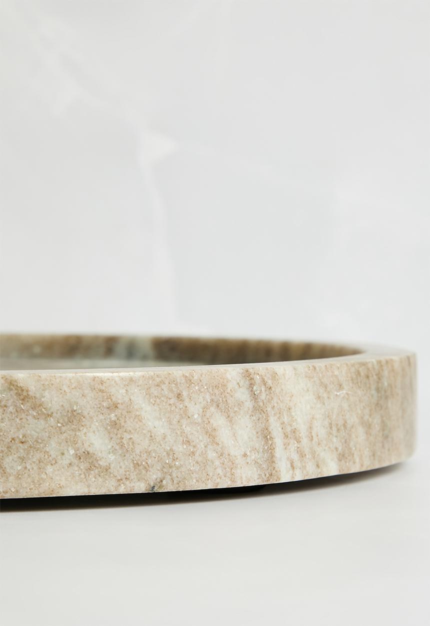 Sixth Floor - Round Marble Platter - Natural