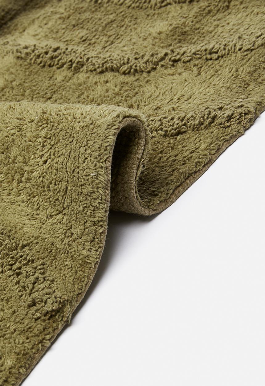 Sixth Floor - Handwoven cotton bathmat - olive