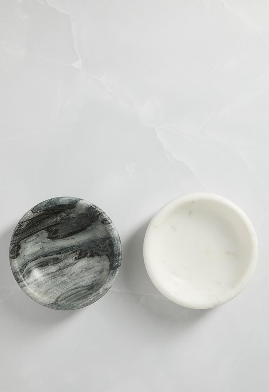Sixth Floor - Small Trinket Bowls Set of 2 - Grey & White