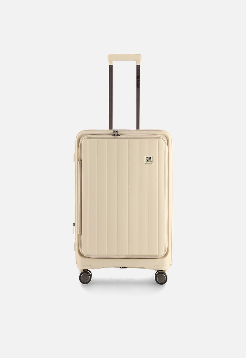 Steve Madden - Manhattan Medium Jet Set Luggage - Cream