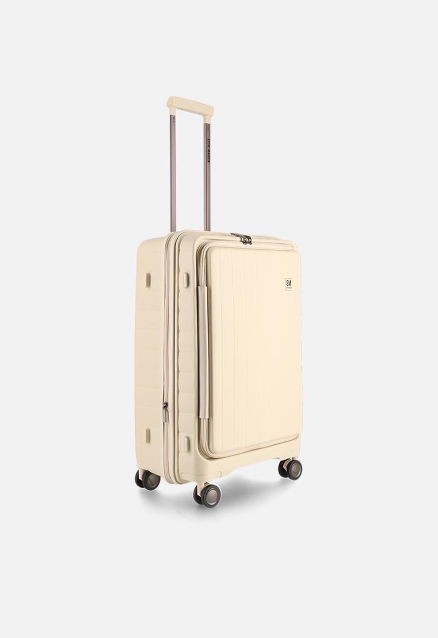 Steve Madden - Manhattan Medium Jet Set Luggage - Cream
