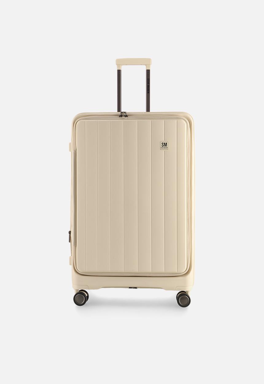 Steve Madden - Manhattan Large Jet Set Luggage - Cream