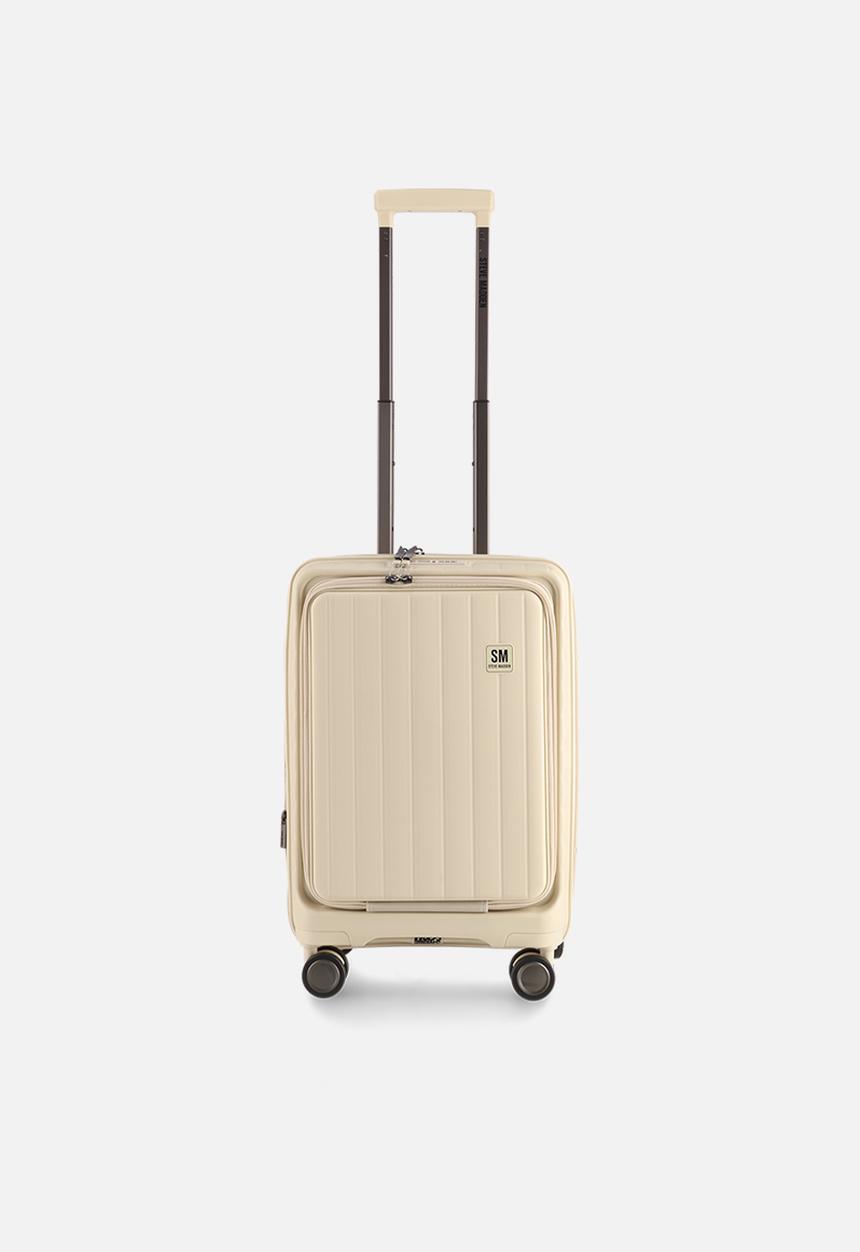 Steve Madden - Manhattan Small Jet Set Carry on Luggage - Cream