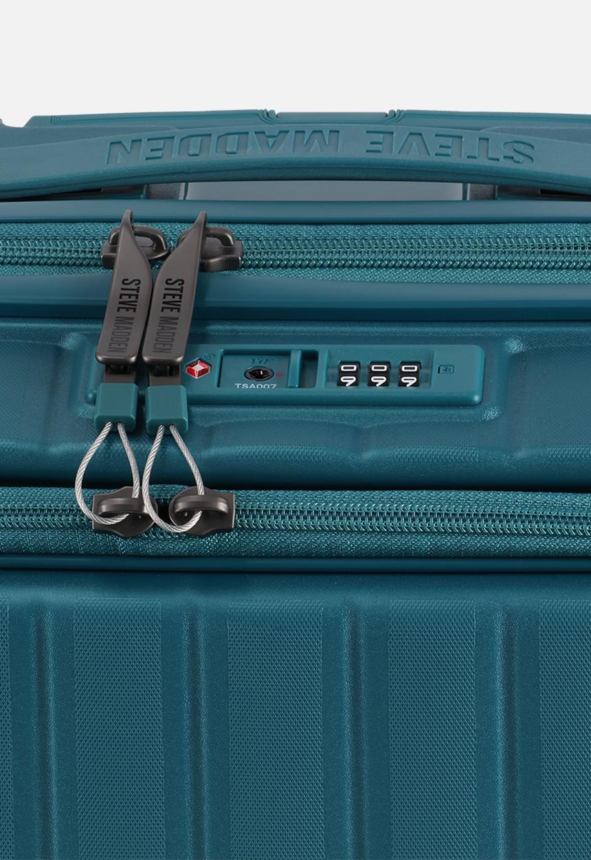 Steve Madden - Manhattan Small Carry On Luggage - Teal Blue