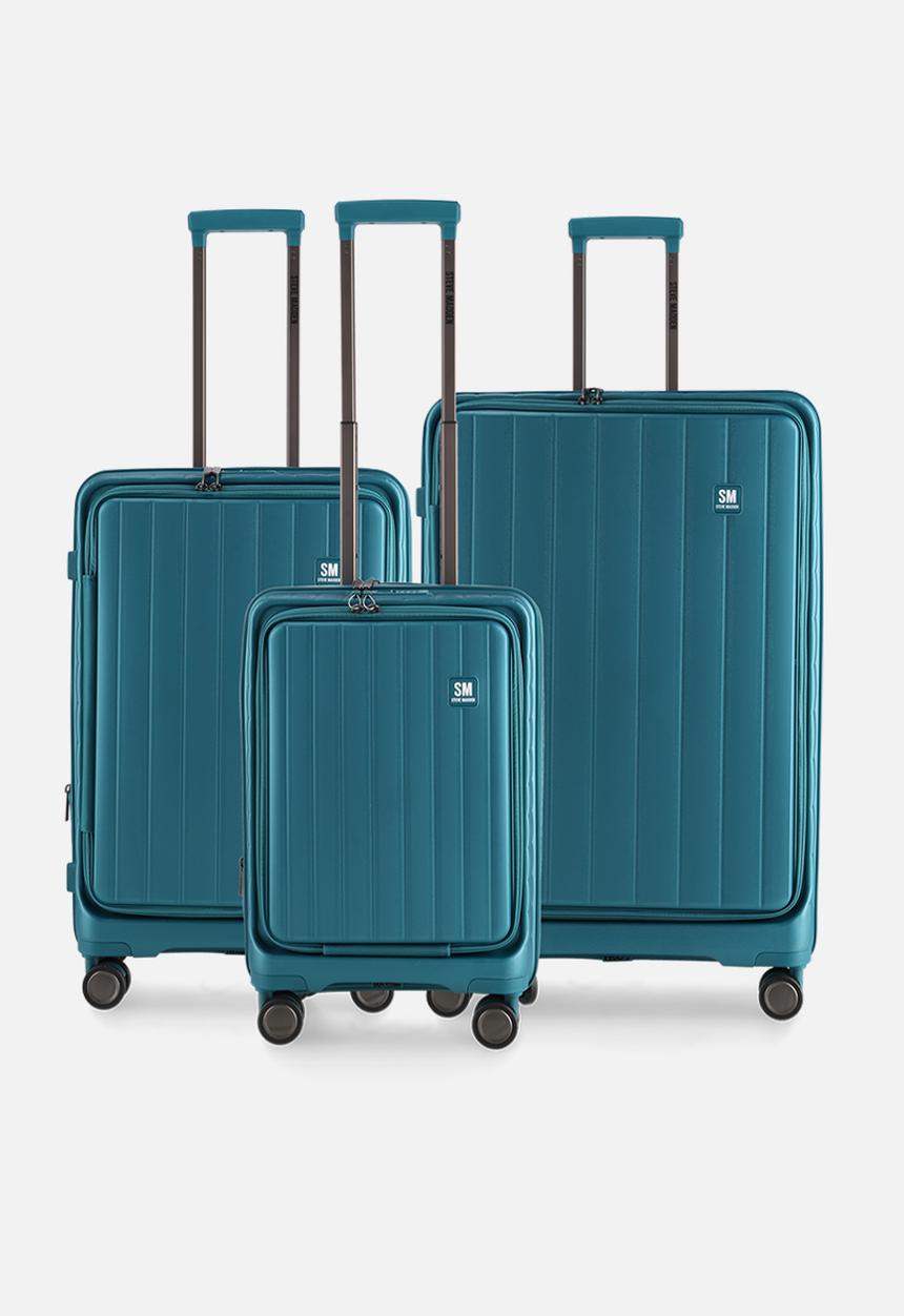 Steve Madden - Manhattan Small Carry On Luggage - Teal Blue