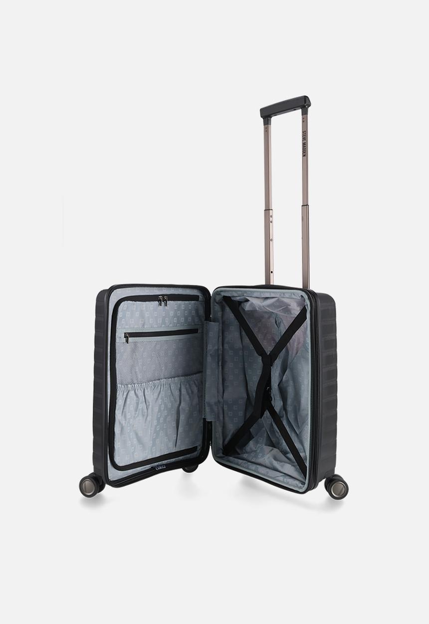 Steve Madden - MANHATTAN JET SET BLACK LUGGAGE - CARRY ON 54cm