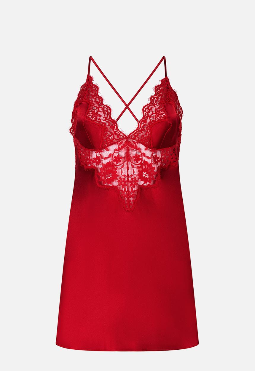Hunkemoller - Sd satin mya - chilli pepper