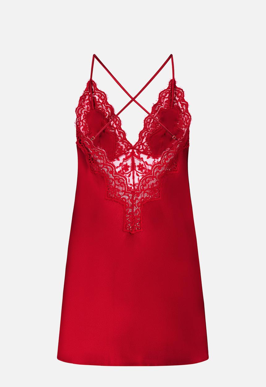 Hunkemoller - Sd satin mya - chilli pepper